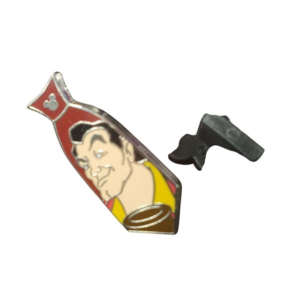 Disney Gaston Tie Trading Pin Hidden Mickey Villain Beauty Beast Princess